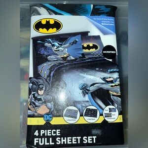 DC Batman 4 Piece Full Sheet Set New!